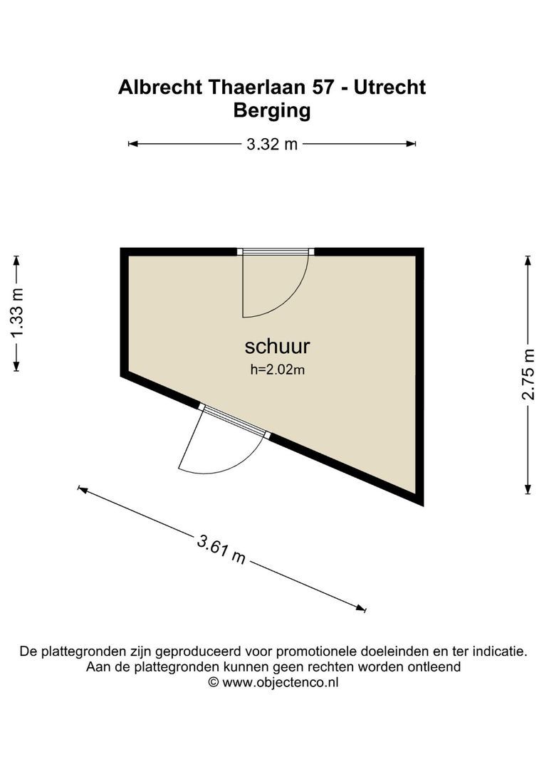 Albrecht Thaerlaan 57, Utrecht plattegrond-8