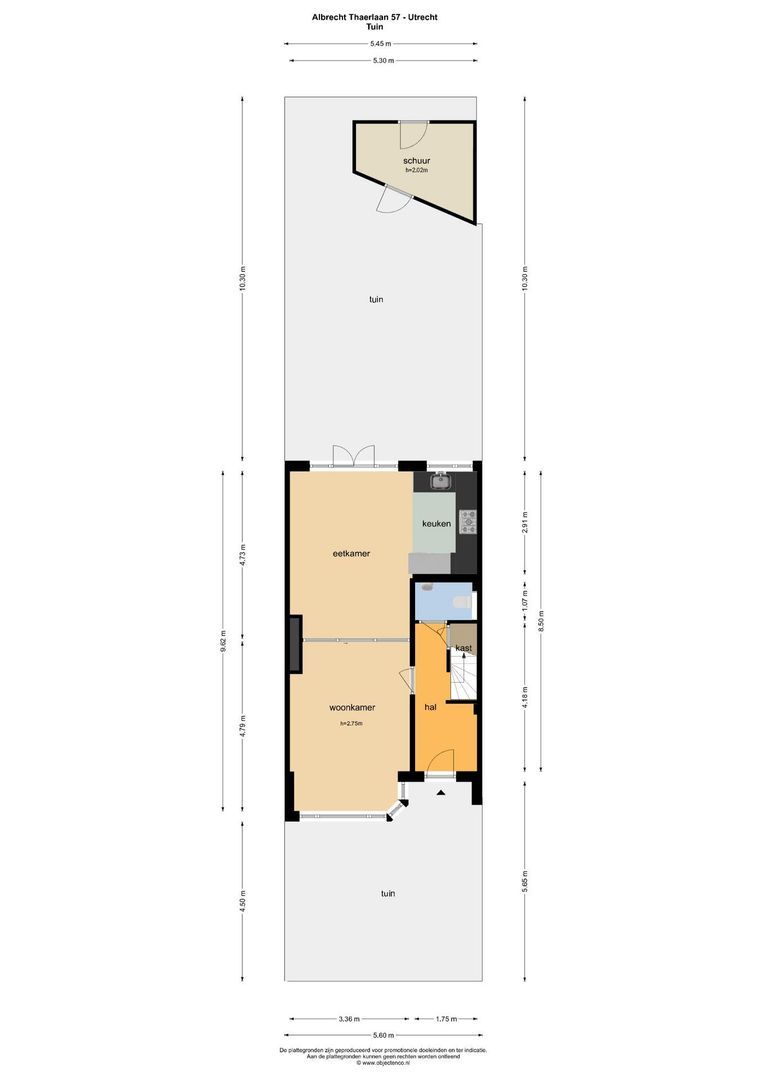 Albrecht Thaerlaan 57, Utrecht plattegrond-0