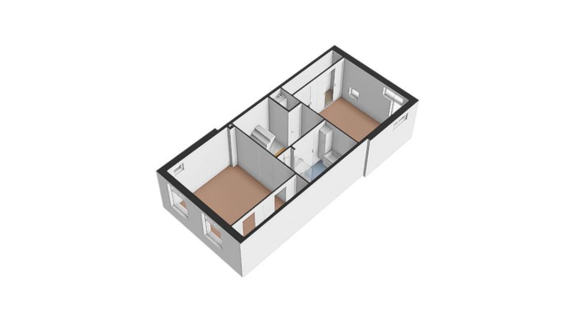 Valkeniersborch 29, Houten plattegrond-4