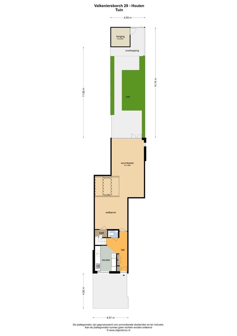 Valkeniersborch 29, Houten plattegrond-0