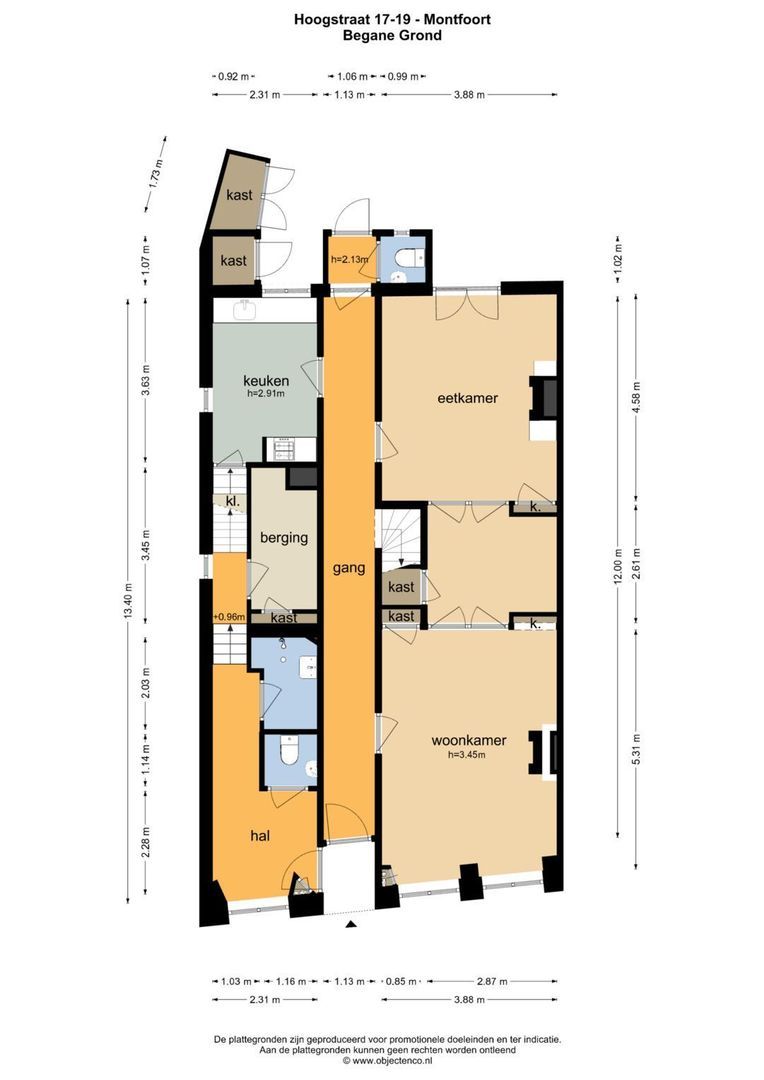 Hoogstraat 17, Montfoort plattegrond-1