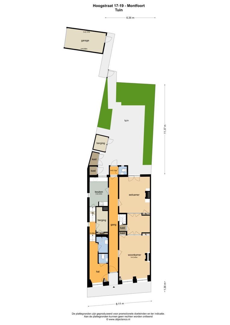 Hoogstraat 17, Montfoort plattegrond-0