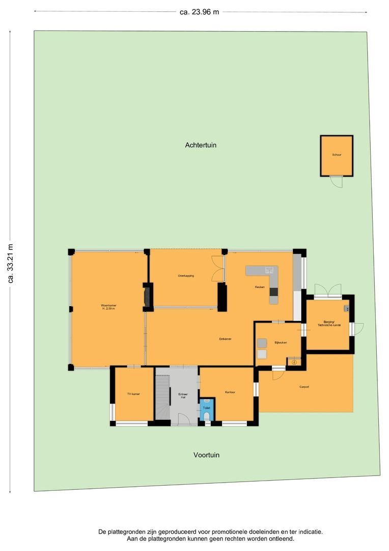 Zandweg 206 A, De Meern plattegrond-0