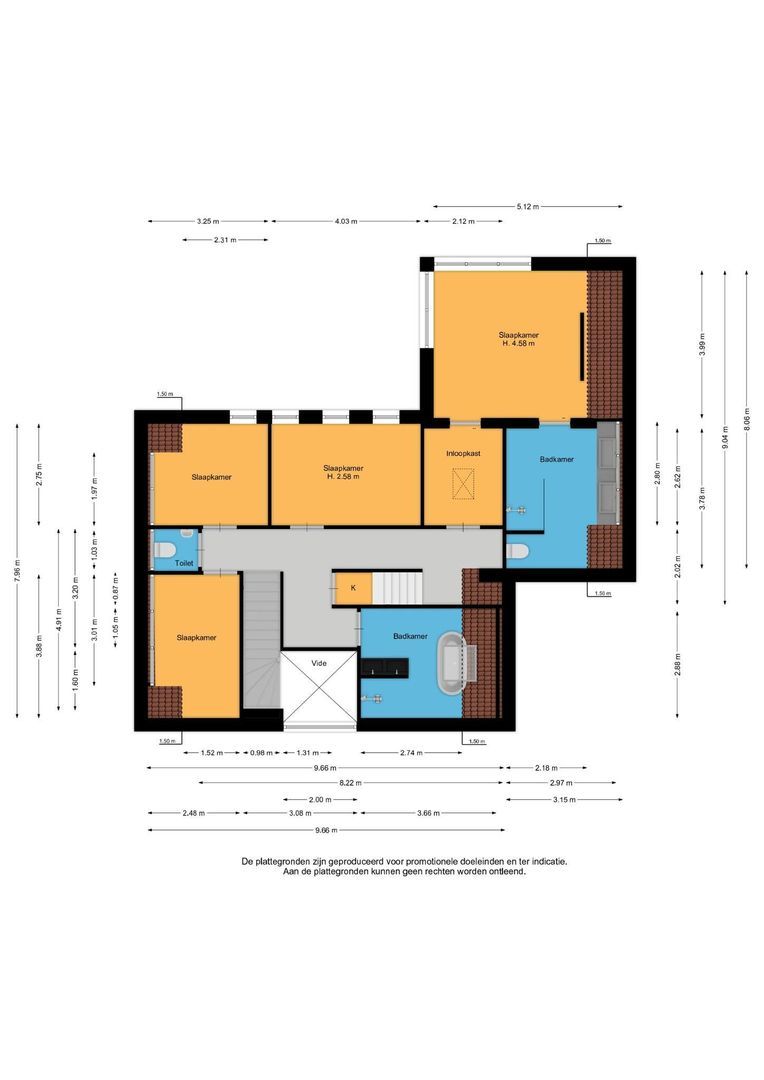 Zandweg 206 A, De Meern plattegrond-2