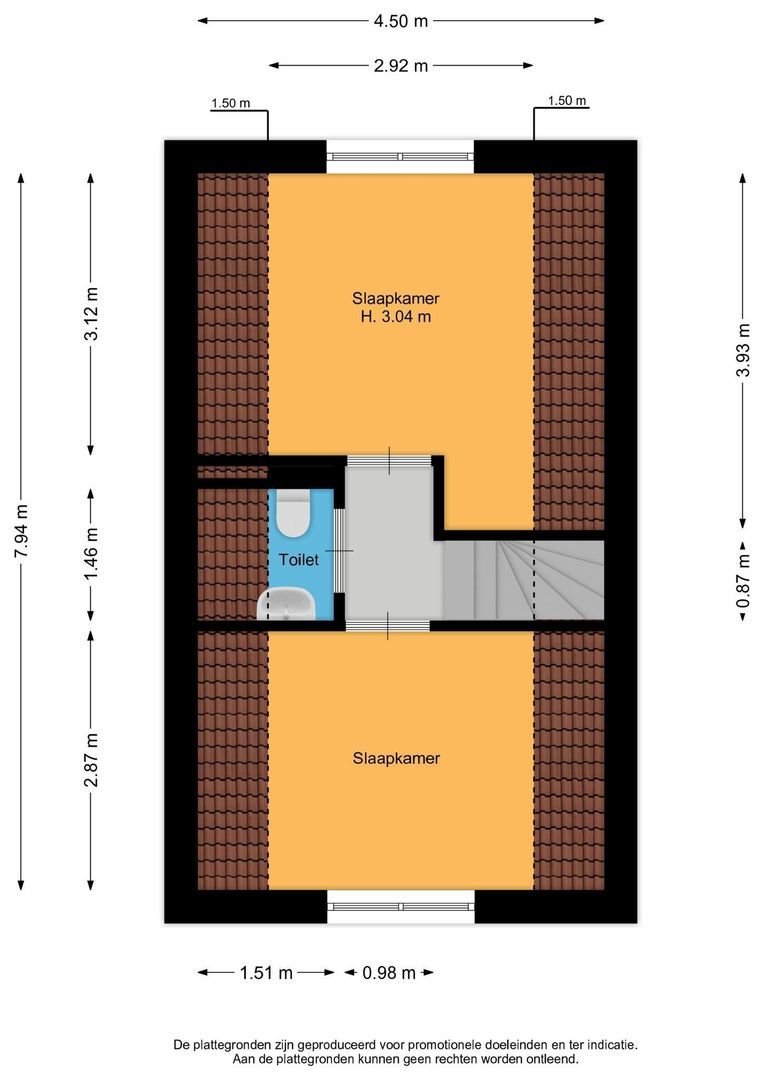 Zandweg 206 A, De Meern plattegrond-3