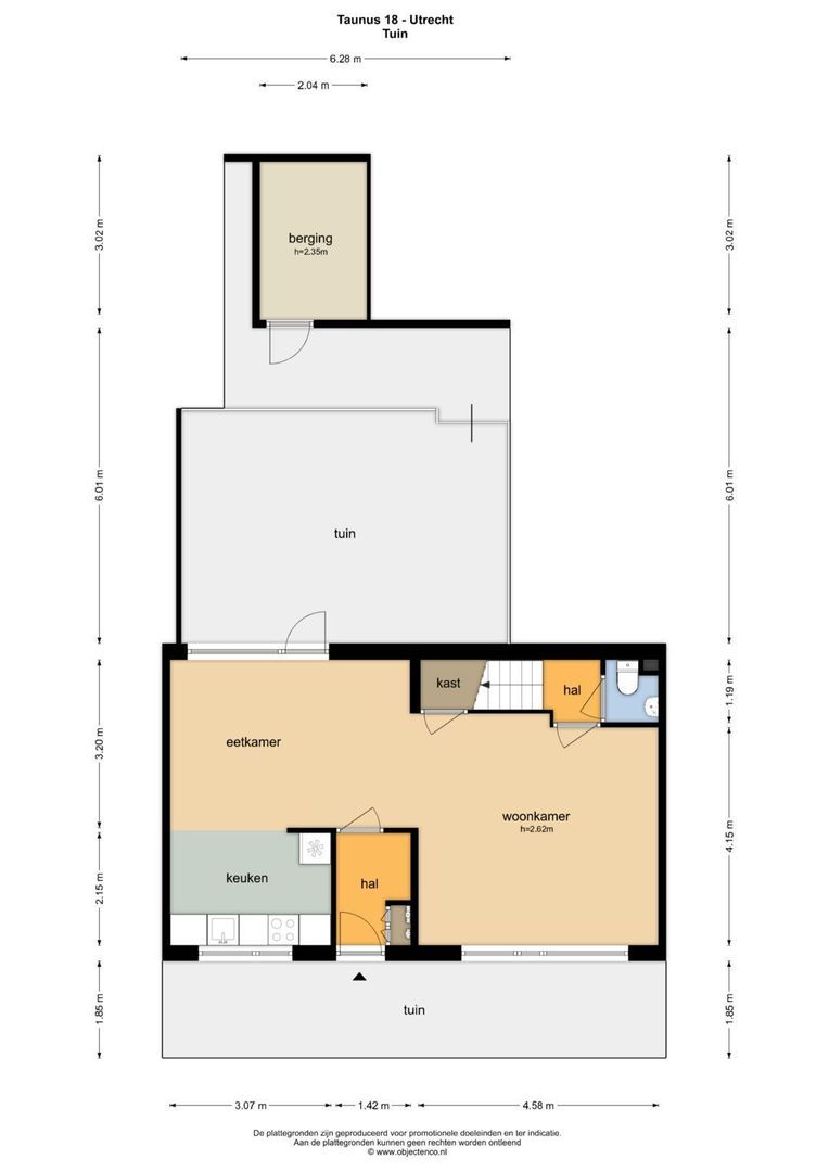 Taunus 18, Utrecht plattegrond-0