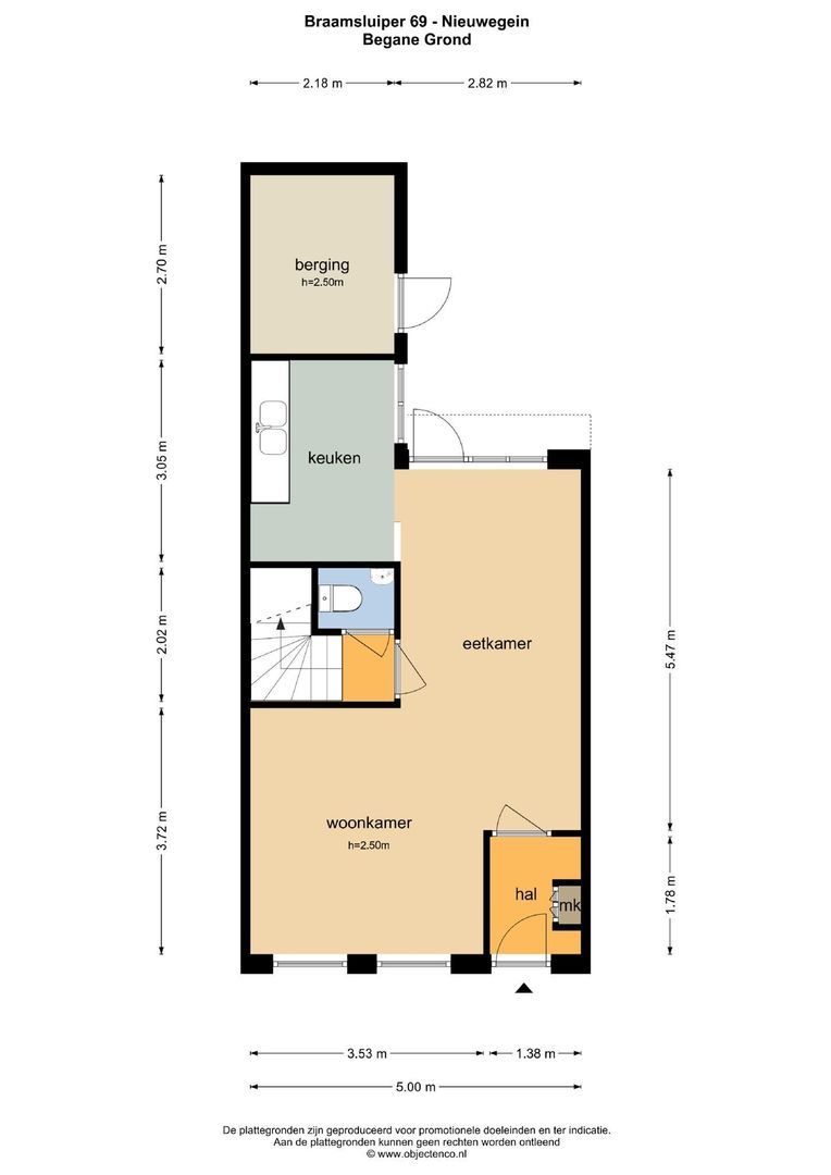 Braamsluiper 69, Nieuwegein plattegrond-1