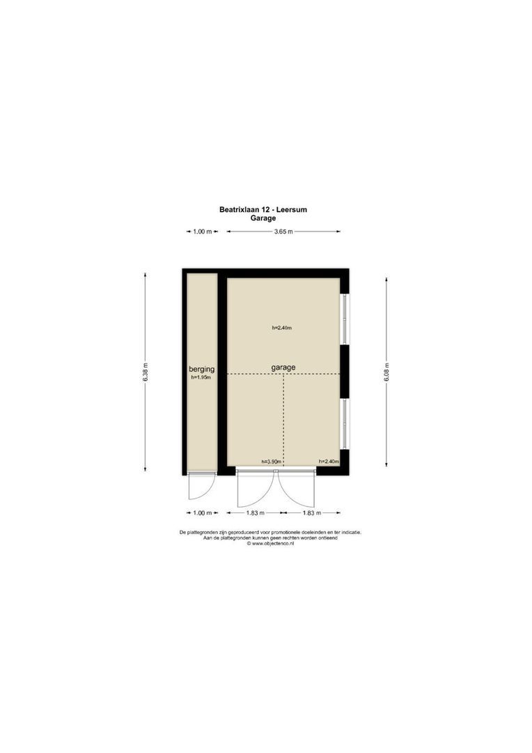 Prinses-Beatrixlaan 12, Leersum plattegrond-5