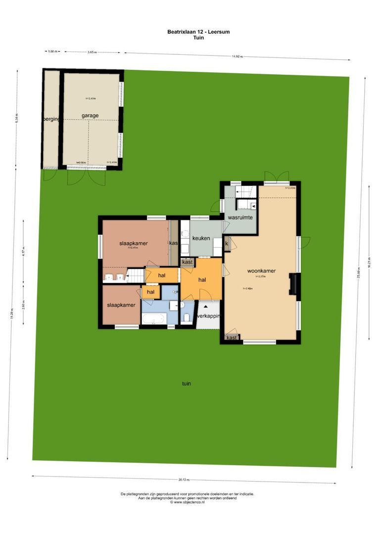 Prinses-Beatrixlaan 12, Leersum plattegrond-4