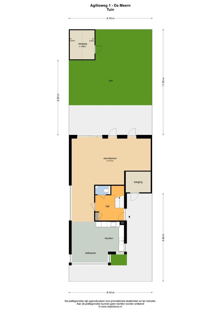 Agilioweg 1, De Meern plattegrond-0