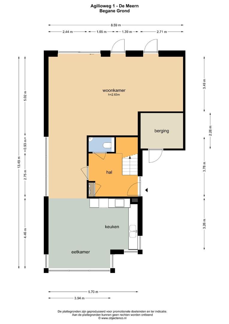 Agilioweg 1, De Meern plattegrond-2