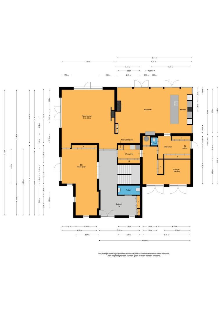 Ruusbroeclaan 19, Zeist plattegrond-1