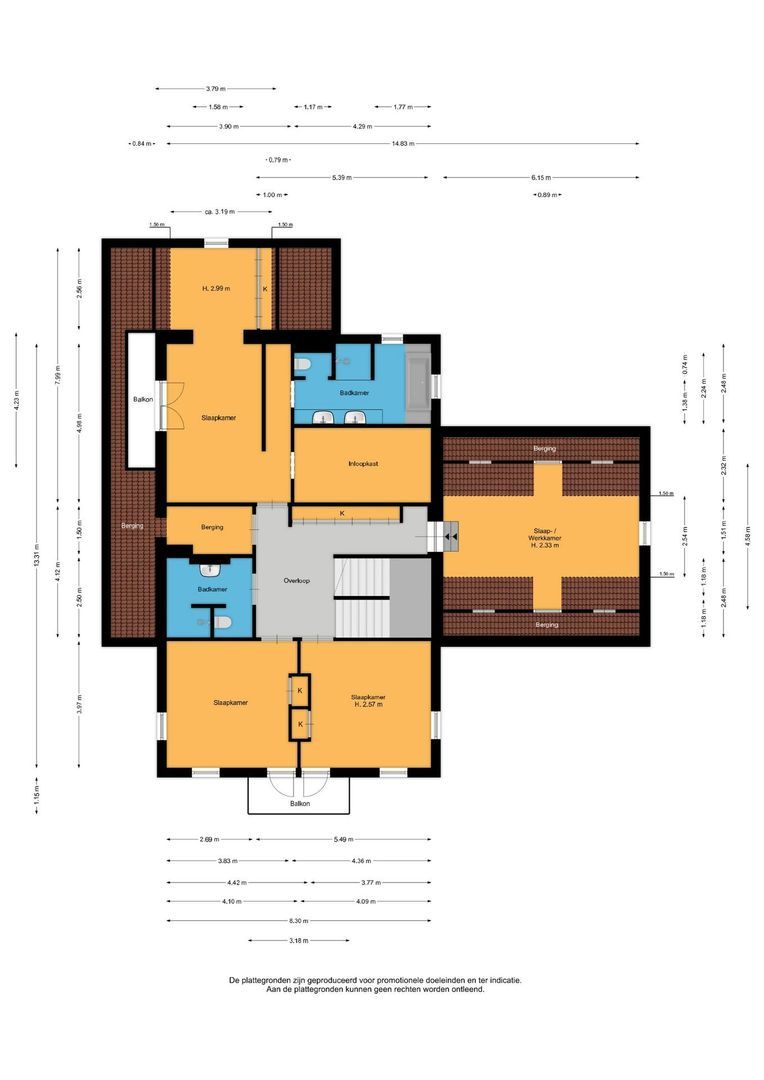 Ruusbroeclaan 19, Zeist plattegrond-2