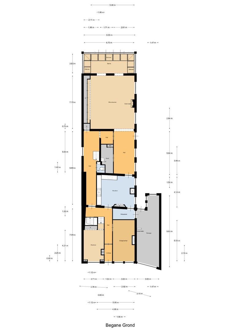 Leeuweringerstraat 43, Oudewater plattegrond-2