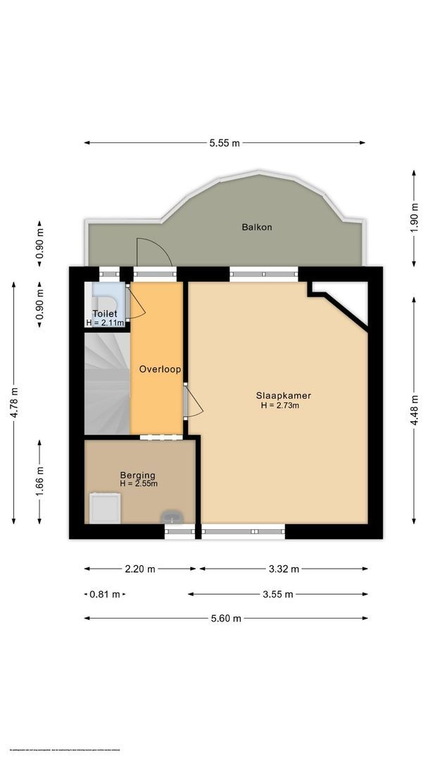 Nieuwravenstraat 1 BS, Utrecht plattegrond-1