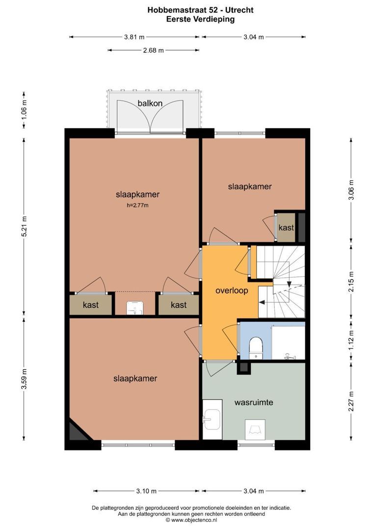 Hobbemastraat 52, Utrecht plattegrond-3