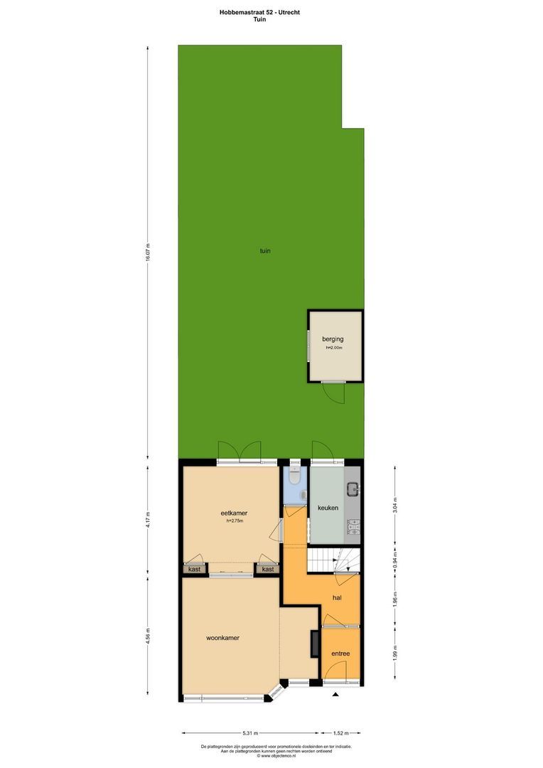 Hobbemastraat 52, Utrecht plattegrond-0