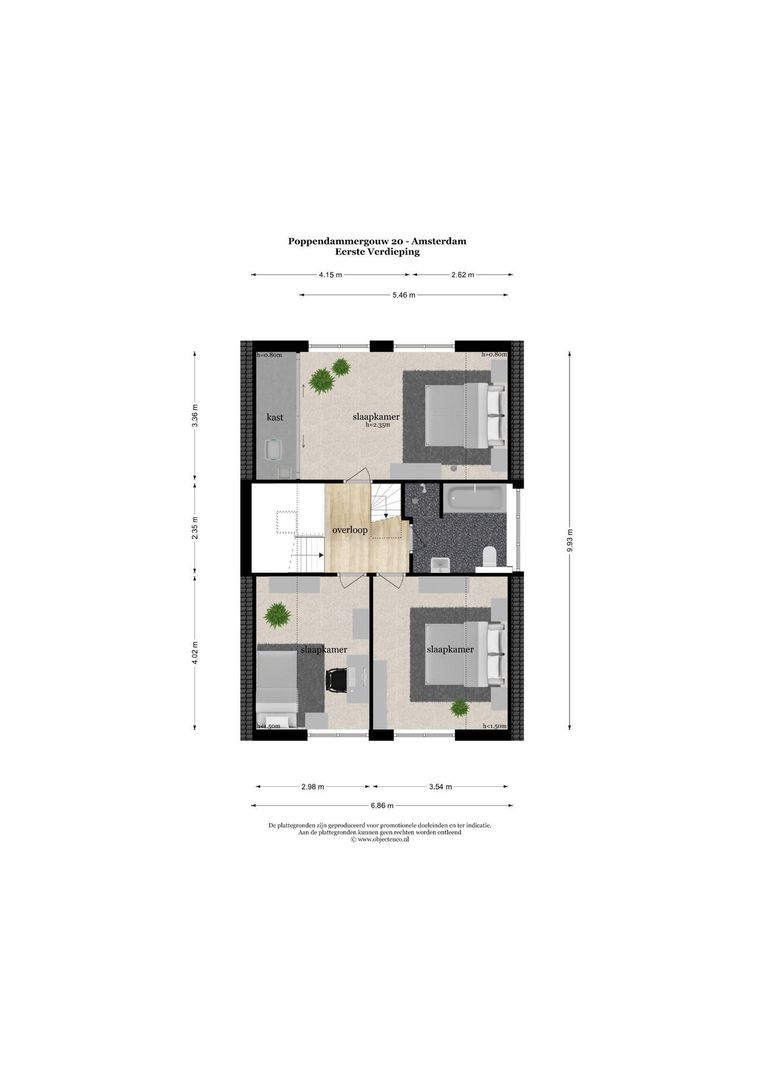 Poppendammergouw 20, Amsterdam plattegrond-4