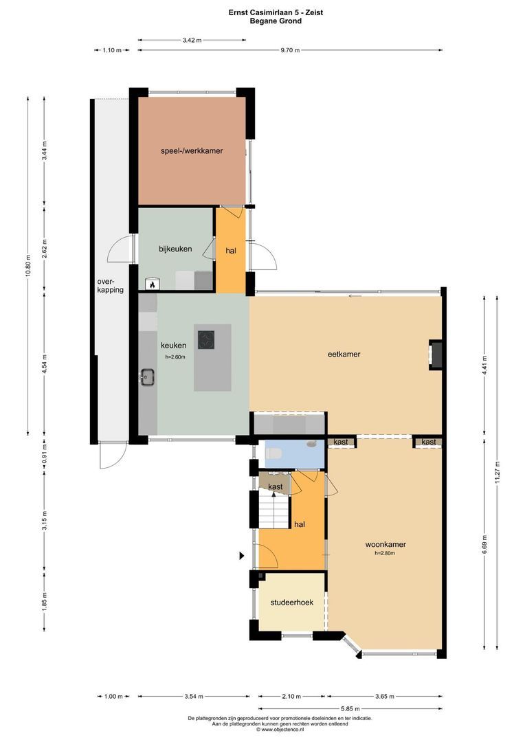 Ernst Casimirlaan 5, Zeist plattegrond-0