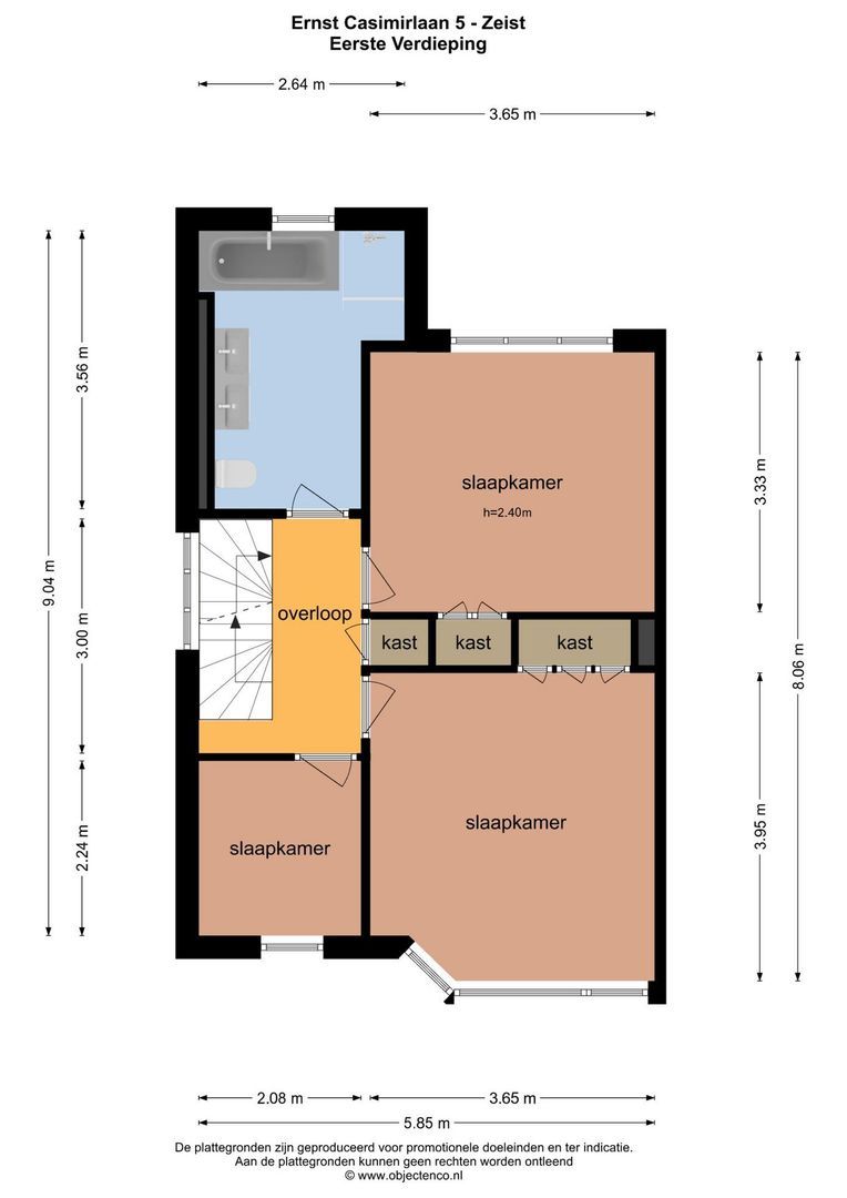 Ernst Casimirlaan 5, Zeist plattegrond-2