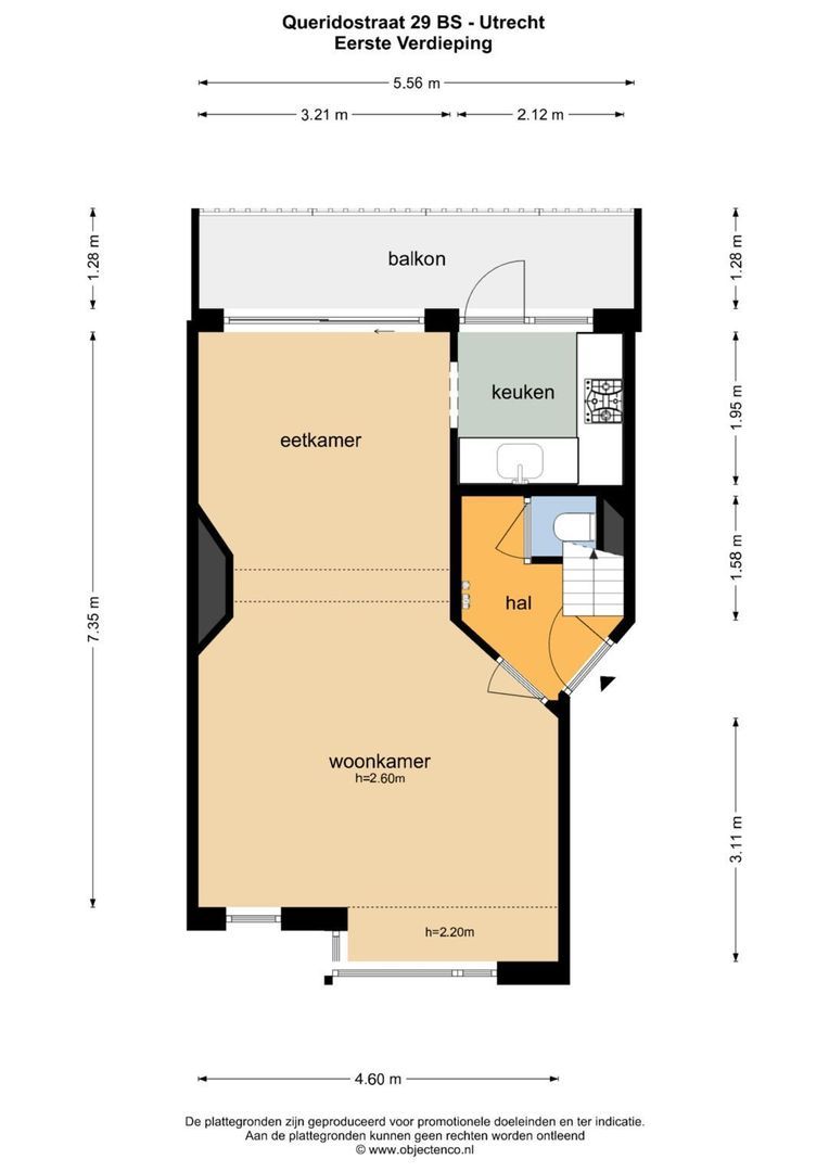 Queridostraat 29 BS, Utrecht plattegrond-0