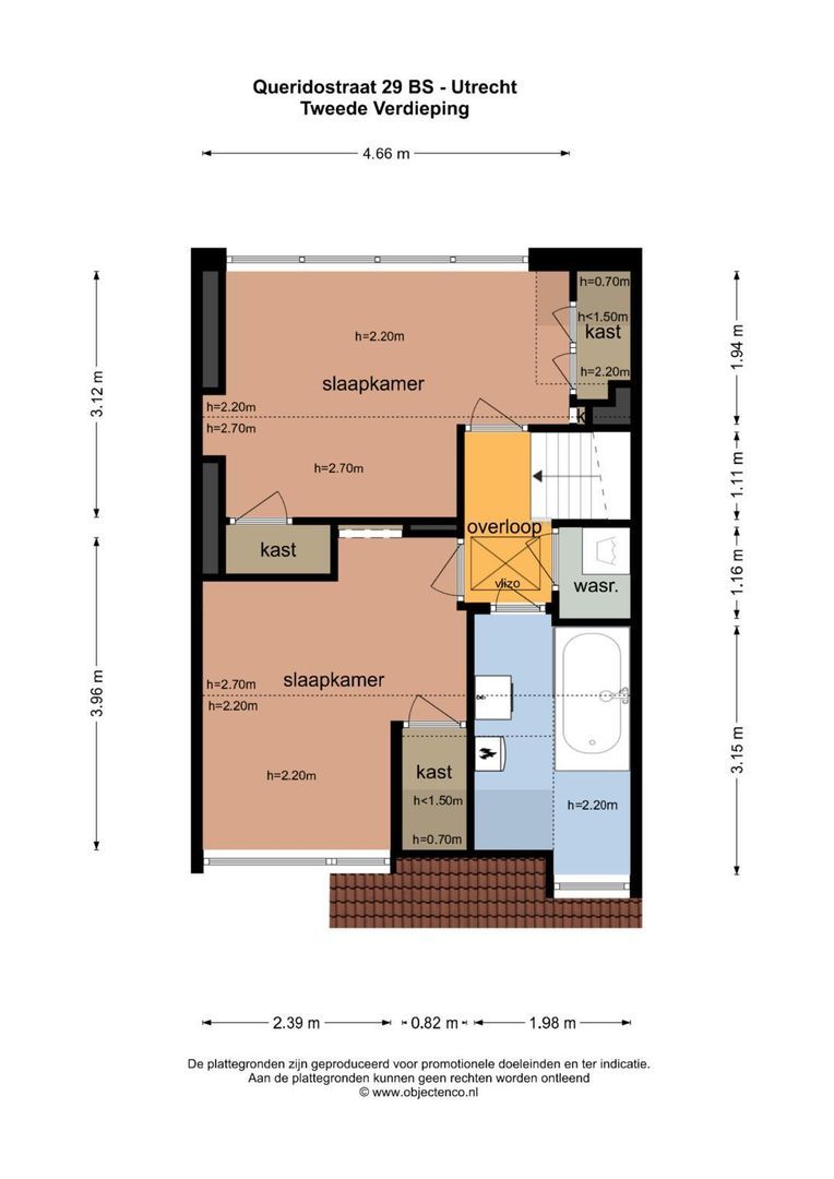 Queridostraat 29 BS, Utrecht plattegrond-3