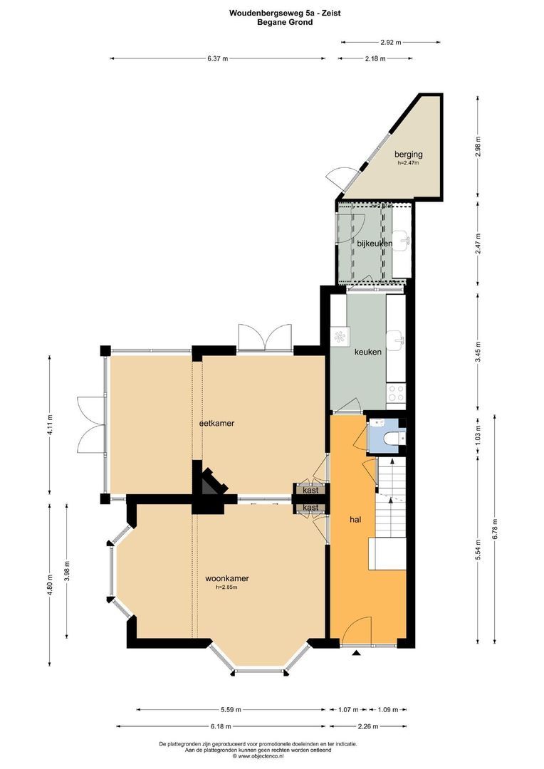 Woudenbergseweg 5 A, Zeist plattegrond-0