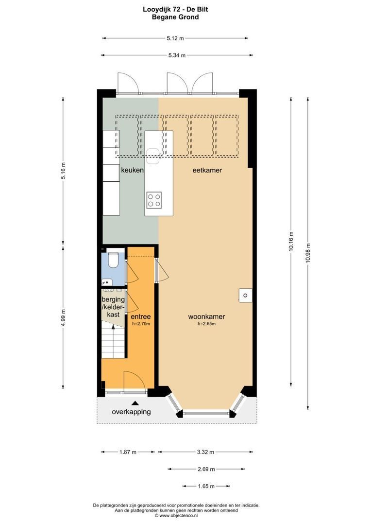 Looydijk 72, De Bilt plattegrond-1