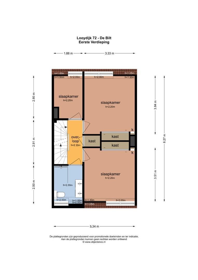 Looydijk 72, De Bilt plattegrond-3