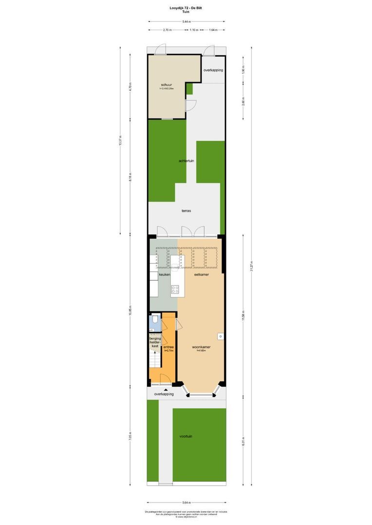 Looydijk 72, De Bilt plattegrond-0
