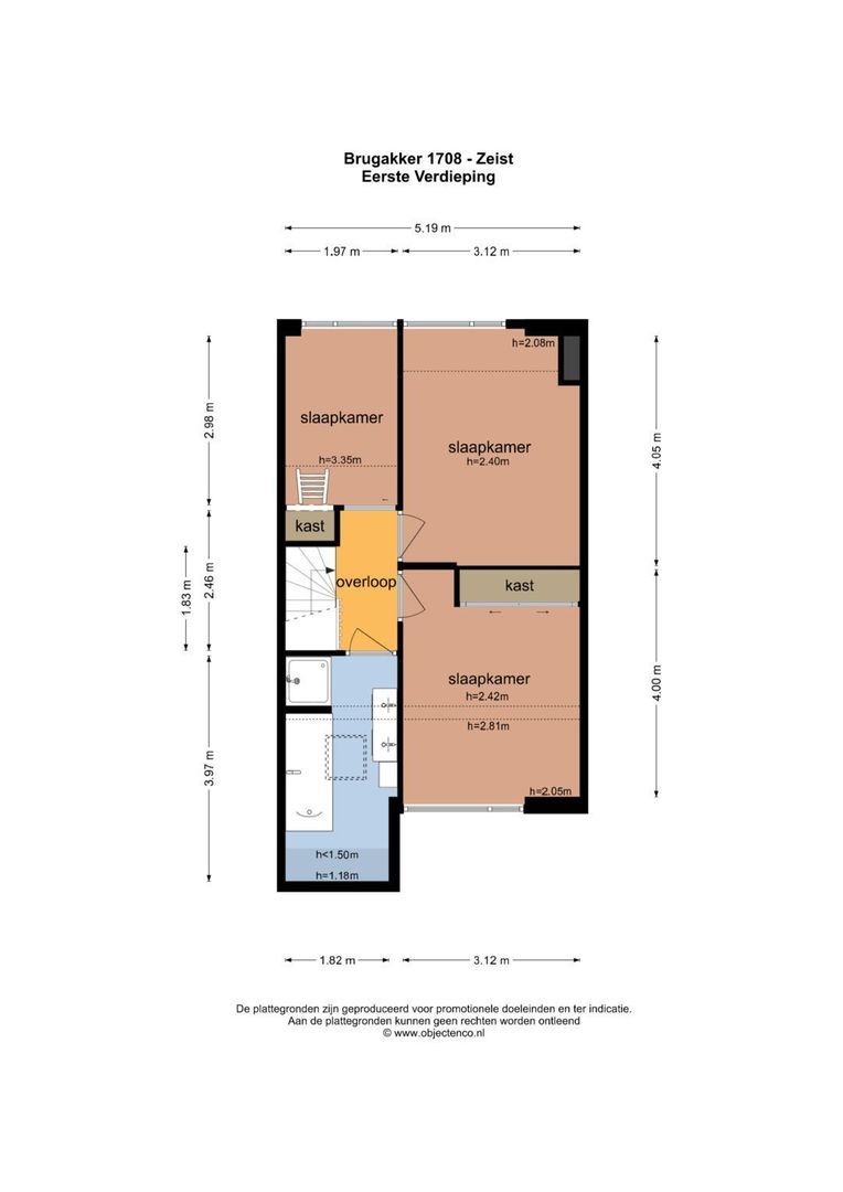 Brugakker 1708, Zeist plattegrond-2
