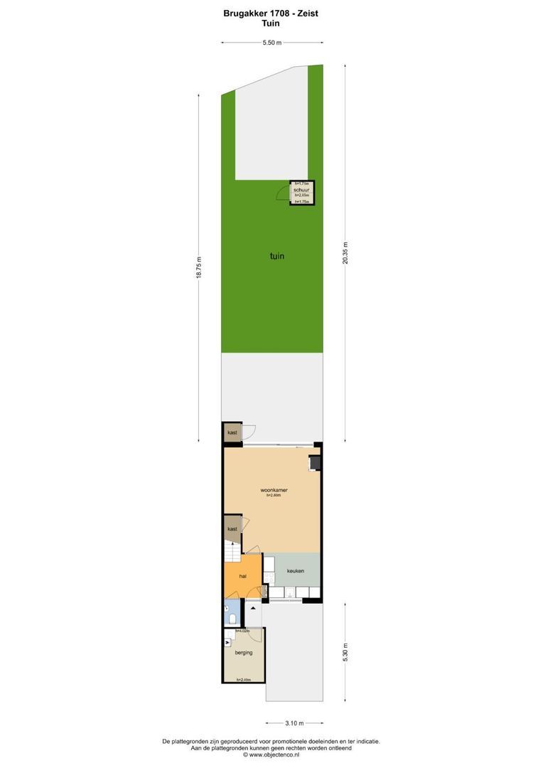 Brugakker 1708, Zeist plattegrond-6