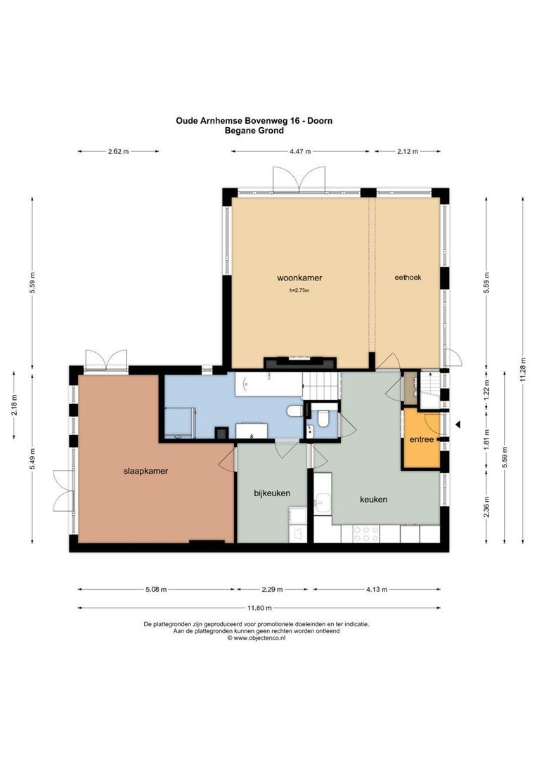 Oude Arnhemse Bovenweg 16, Doorn plattegrond-0