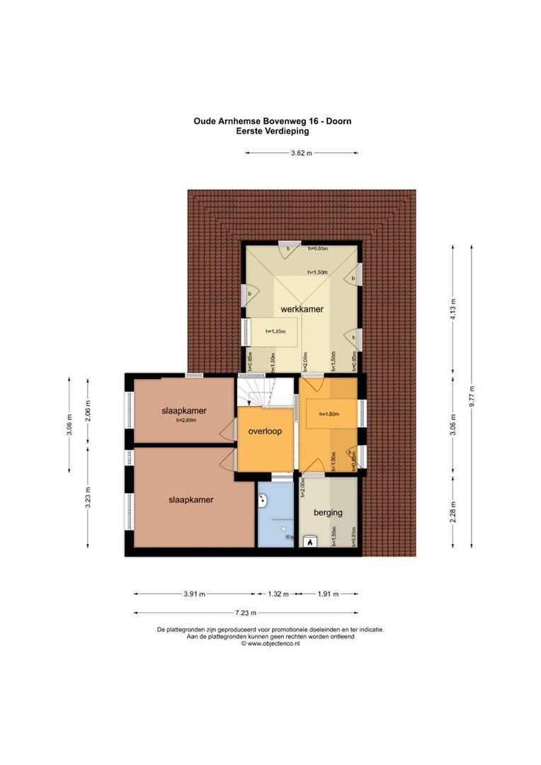 Oude Arnhemse Bovenweg 16, Doorn plattegrond-2