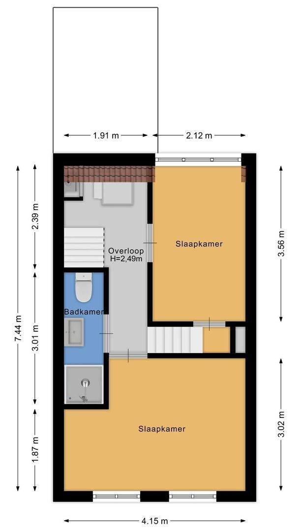 Balistraat 37, Utrecht plattegrond-1