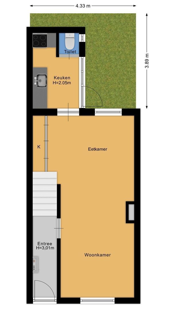 Balistraat 37, Utrecht plattegrond-3