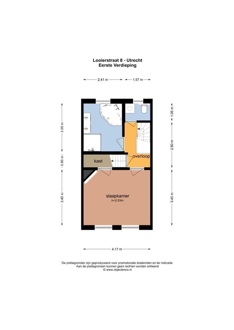 Looierstraat 8, Utrecht plattegrond-2