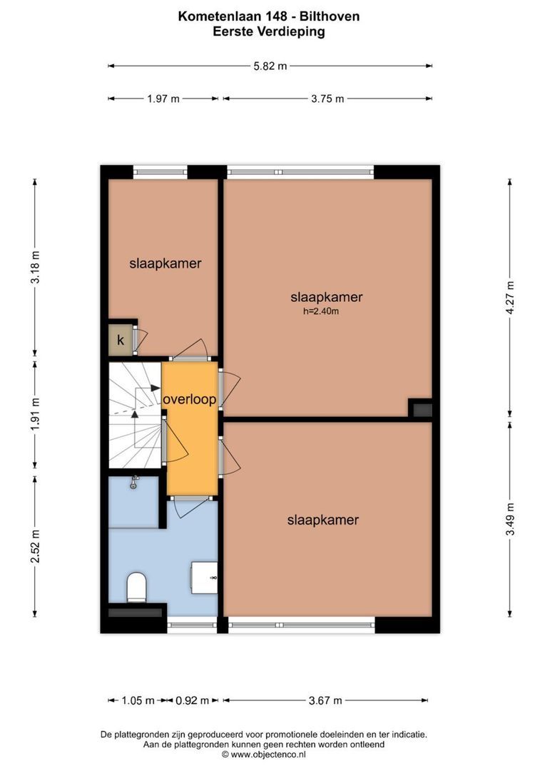 Kometenlaan 148, Bilthoven plattegrond-2