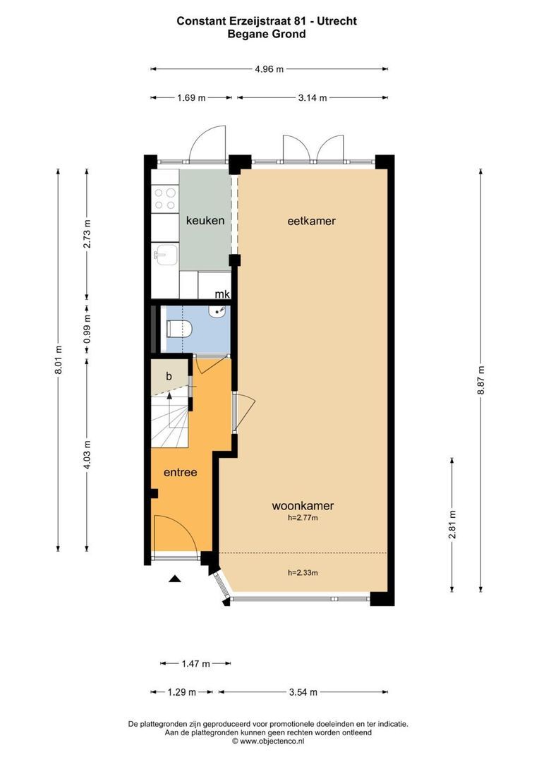 Constant Erzeijstraat 81, Utrecht plattegrond-1