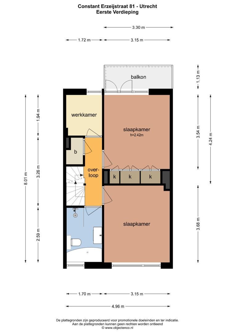 Constant Erzeijstraat 81, Utrecht plattegrond-3