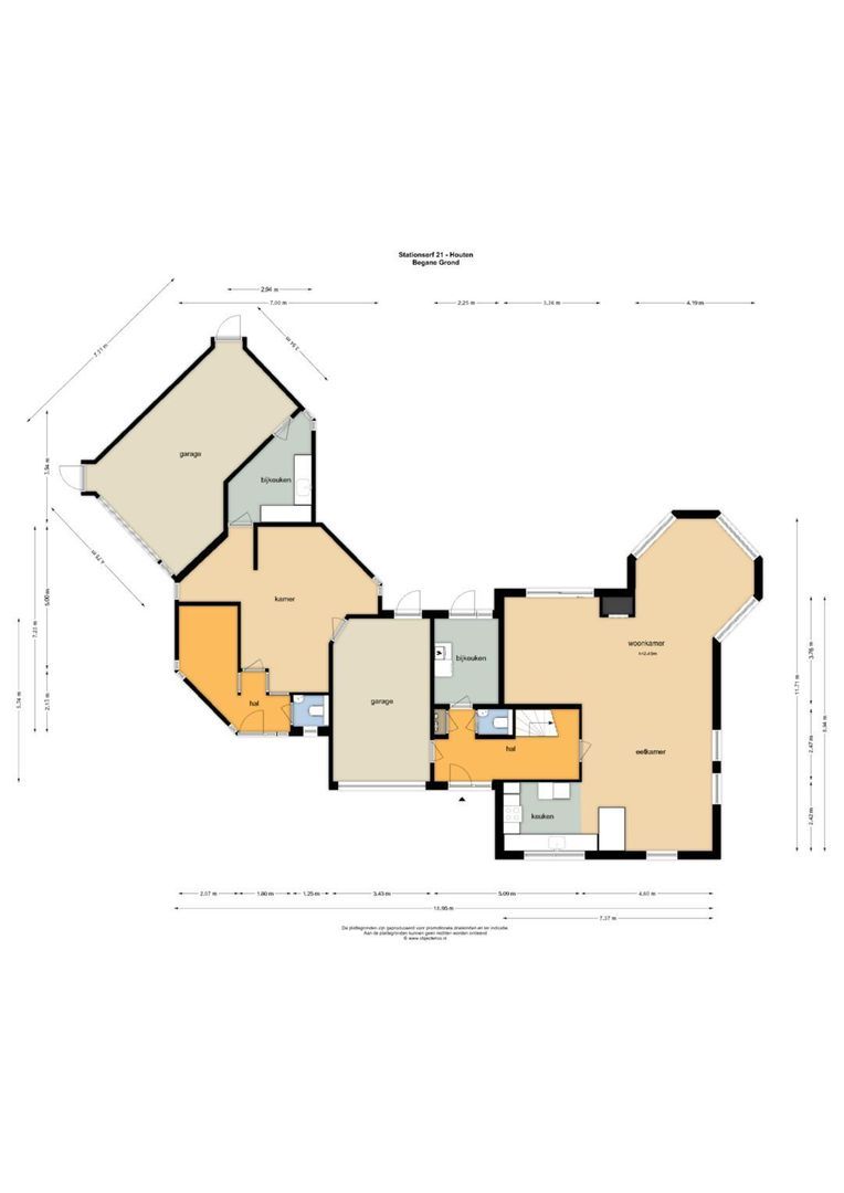 Stationserf 21, Houten plattegrond-0