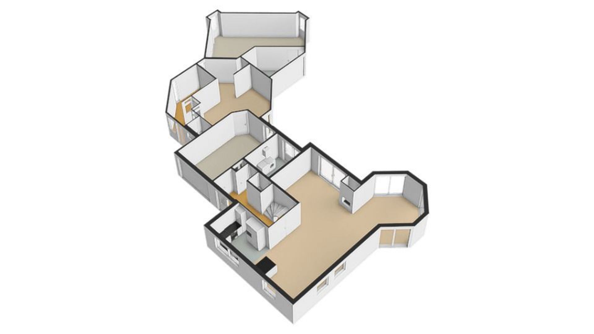 Stationserf 21, Houten plattegrond-1
