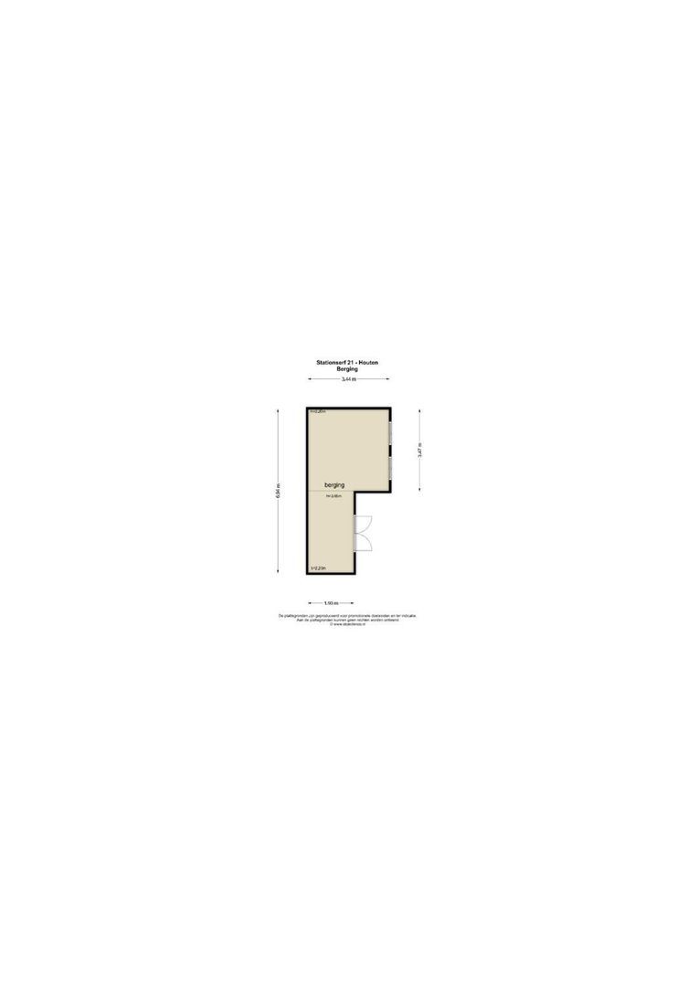 Stationserf 21, Houten plattegrond-6