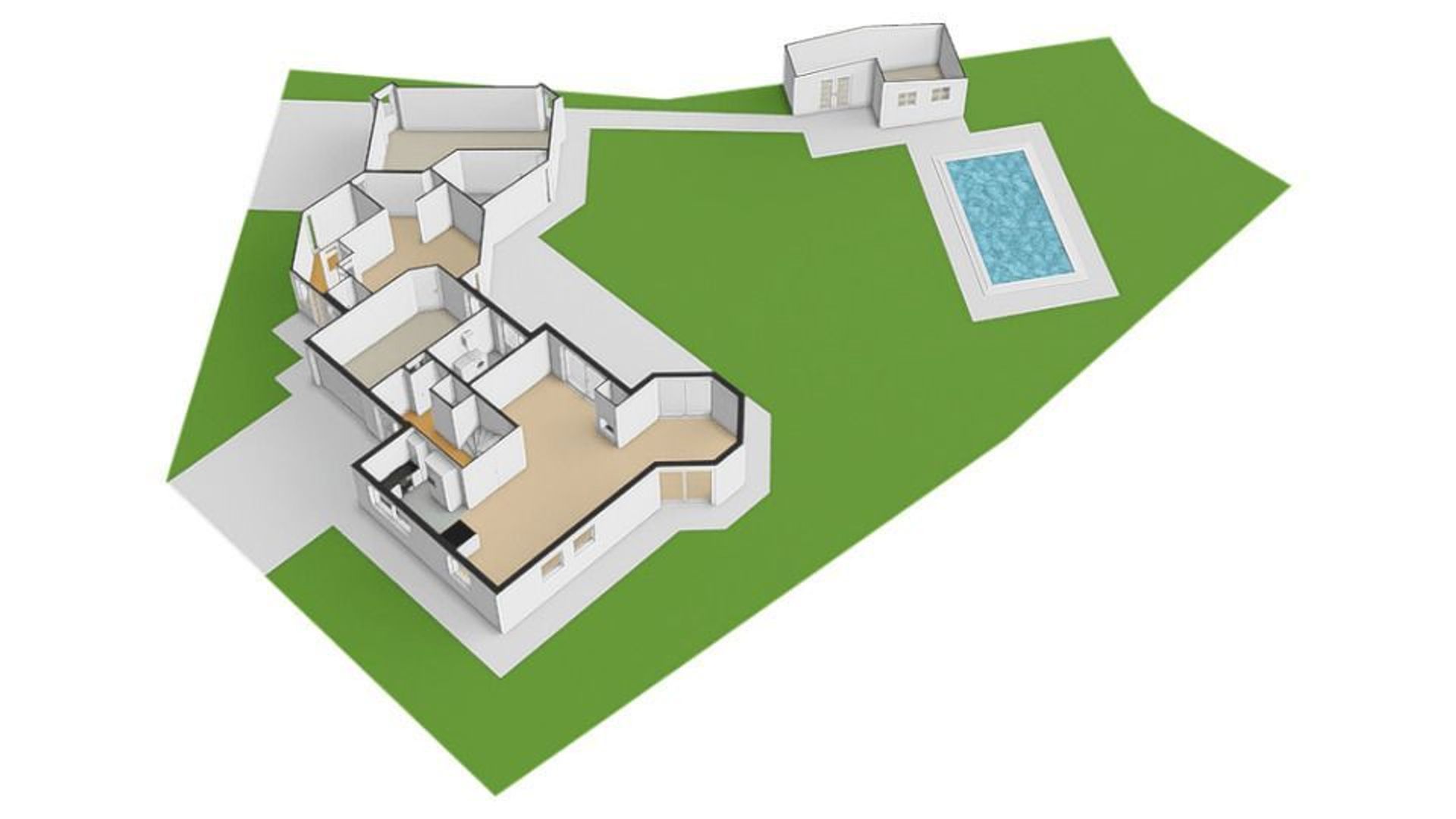 Stationserf 21, Houten plattegrond-5