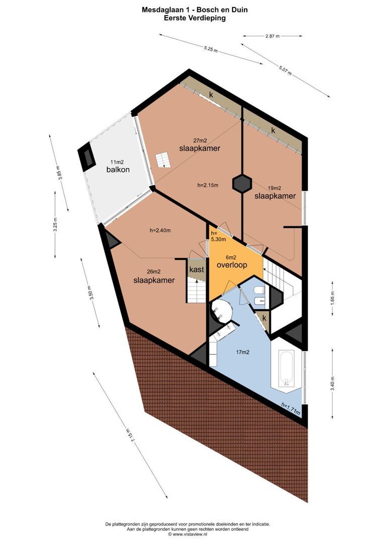 Mesdaglaan 1, Bosch En Duin plattegrond-3