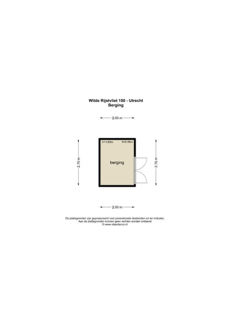 Wilde rijstvliet 100, Utrecht plattegrond-9