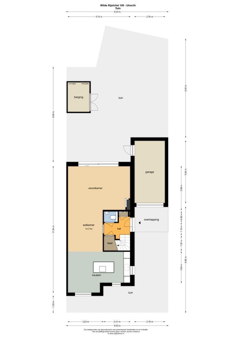 Wilde rijstvliet 100, Utrecht plattegrond-0