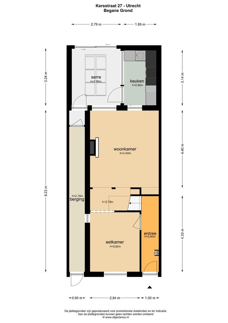 Kersstraat 27, Utrecht plattegrond-0