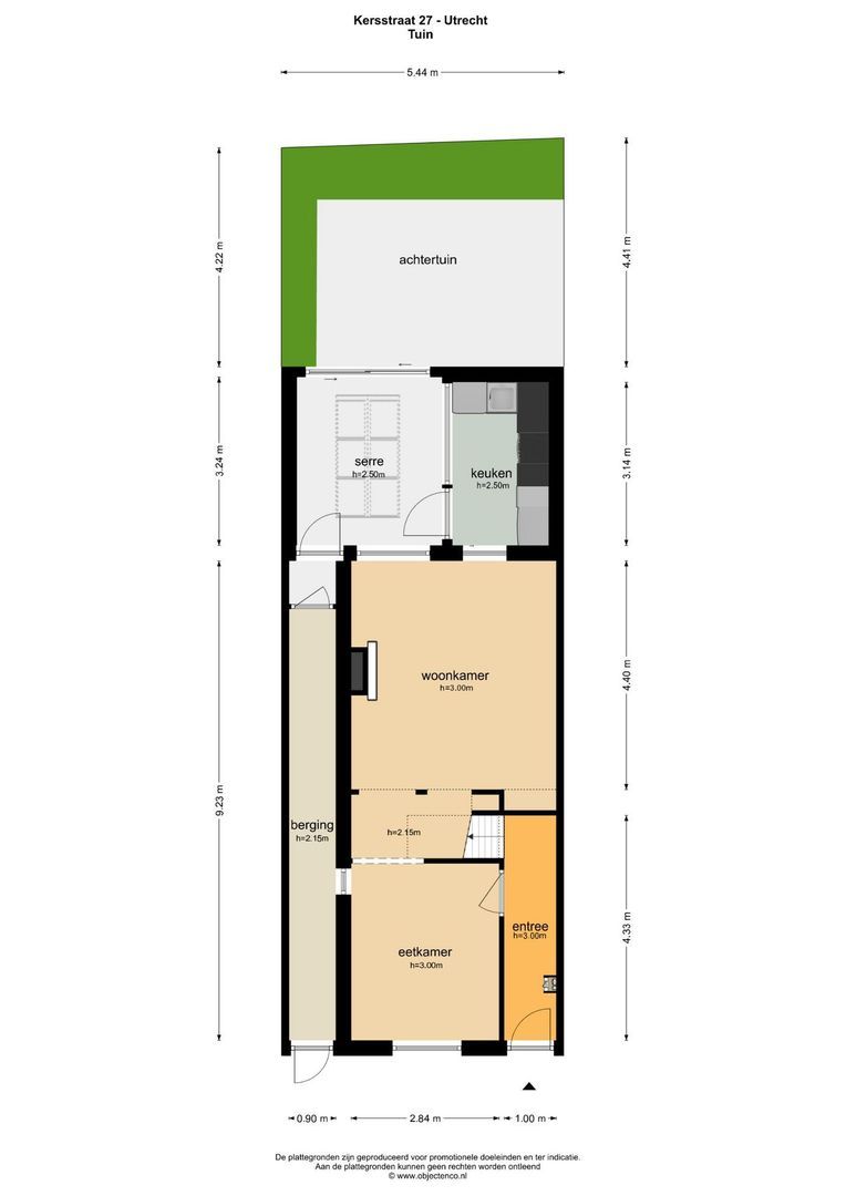 Kersstraat 27, Utrecht plattegrond-1