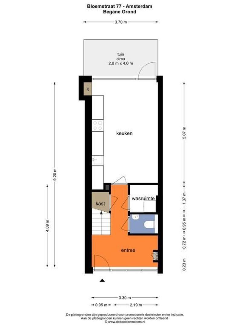 Bloemstraat 77, Amsterdam plattegrond-0